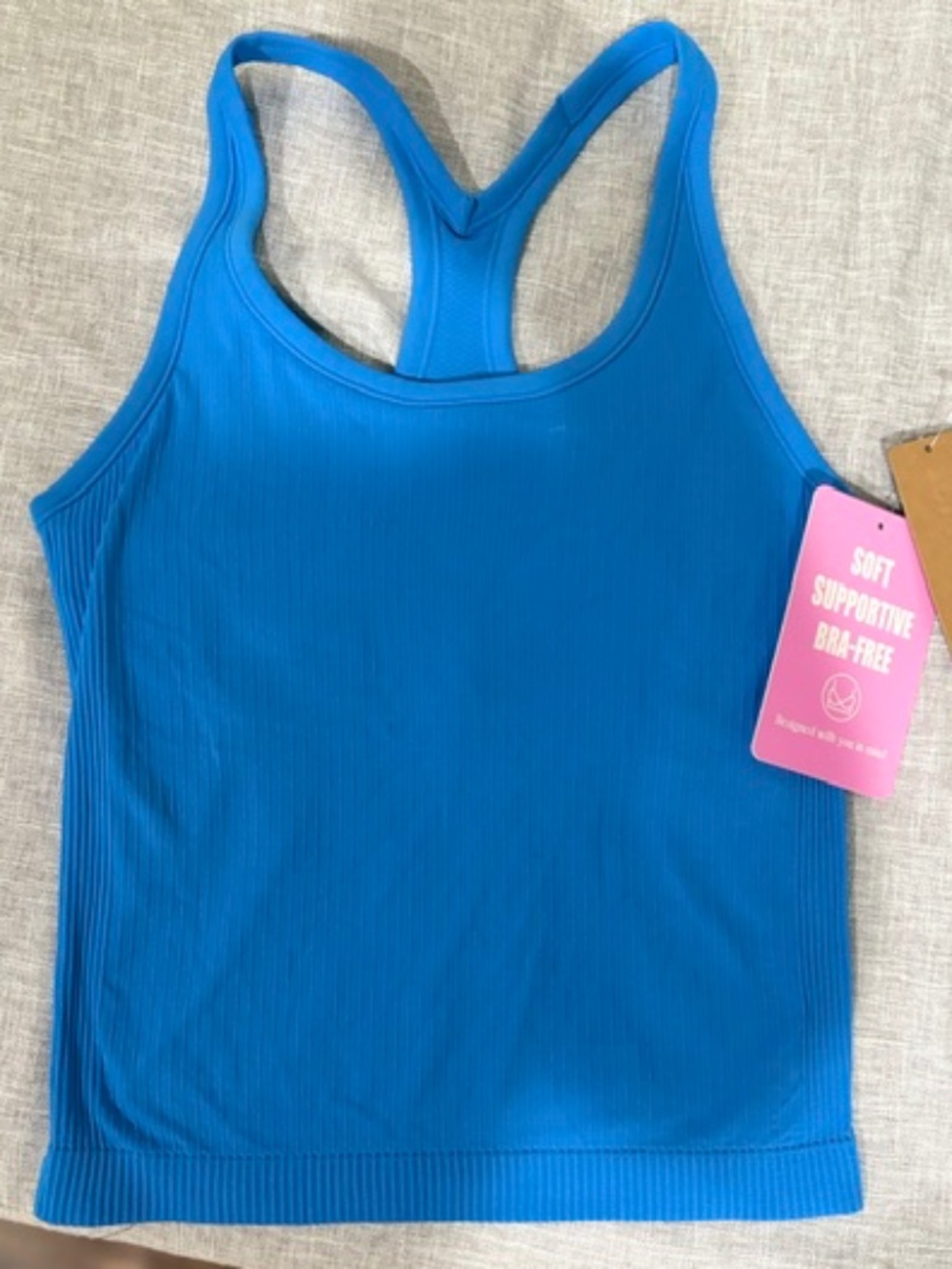 Chrome Riot Ribbed Racerback Tank | NWT | M